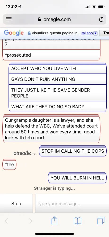 omegle complaints.